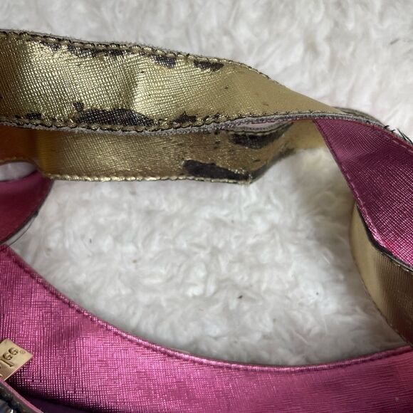 Nicole lee American Flag Satchel/shoulder bag Blue & white stripes ,red … - Picture 11 of 12